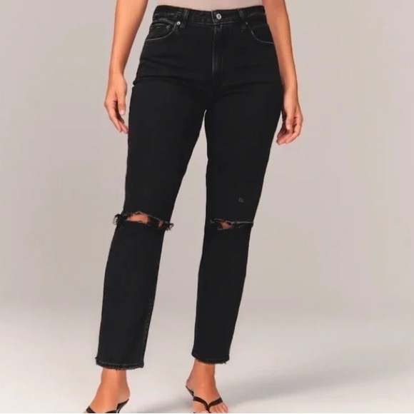 Abercrombie & Fitch Curve Love Mom High Rise Jeans, size 24 - Picture 11 of 11